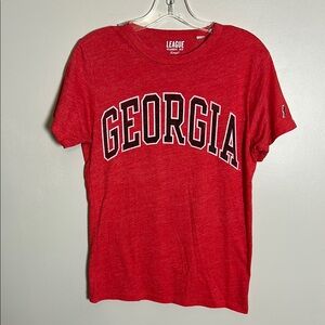 Retro Georgia Bulldogs Women’s League NCAA Bold Lettering T-Shirt Size Small